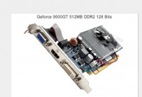 Placa De Video Geforce 9500gt 512mb Ddr2 128bits E Óculos 3d